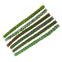Bothyi - 6 Tiras De Flores De Colores En Miniatura, Modelo De Arbusto Para Diorama De Tren Ferroviario, 0,7 Cm De Ancho