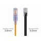 thumbnail image 3 of Cable de conexión Monoprice Cat6A, 2 pies, amarillo, paquete de 10 unidades, UTP, 10 Gbps, 3 of 5
