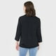 thumbnail image 2 of Blusa Mujer Cuello Camisero M/L Negro Lisa Corona, 2 of 5