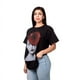 thumbnail image 2 of Polera Mujer Oversize Estampado Red Flower Negro Talla L, 2 of 5