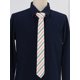 thumbnail image 2 of Corbata de Hombre a Rayas INSPIRE CHIC Autonudable de Lino Estrecha para Negocios Casual Verde Rosa Talla Única, 2 of 5