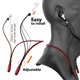 thumbnail image 3 of Correa de silicona antipérdida compatible con Airpods, compatible con GOGOSODU, negro/roja, 3 of 7
