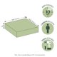 thumbnail image 3 of Repisas flotantes Furinno Tanna, juego de 2, 23 x 23 cm, blancas, 3 of 6