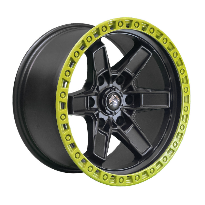 Replica Fuel - Set 4 Llantas 17X9 6X139 Et-12 Kicker6 Mb-Ly-Br
