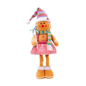 Magideal - Muñeco De Jengibre Para Decoración Navideña, Juguete, Estatua Navideña, Figuras Navideñas, Adornos, Adorno Navideño, Muñeco De Pie Para Decoración De Estilo B