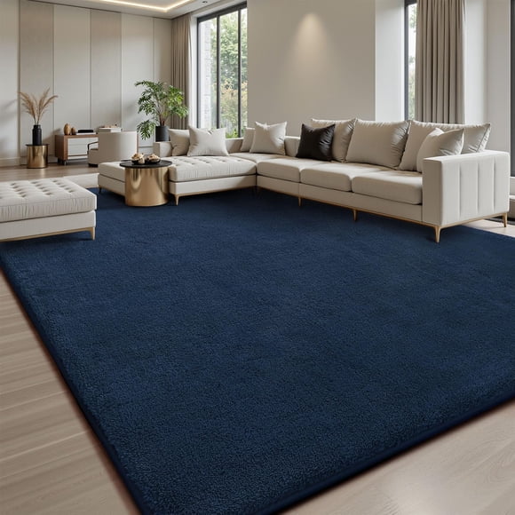 Alfombra Sour Lemon 244x152 cm Azul Marino