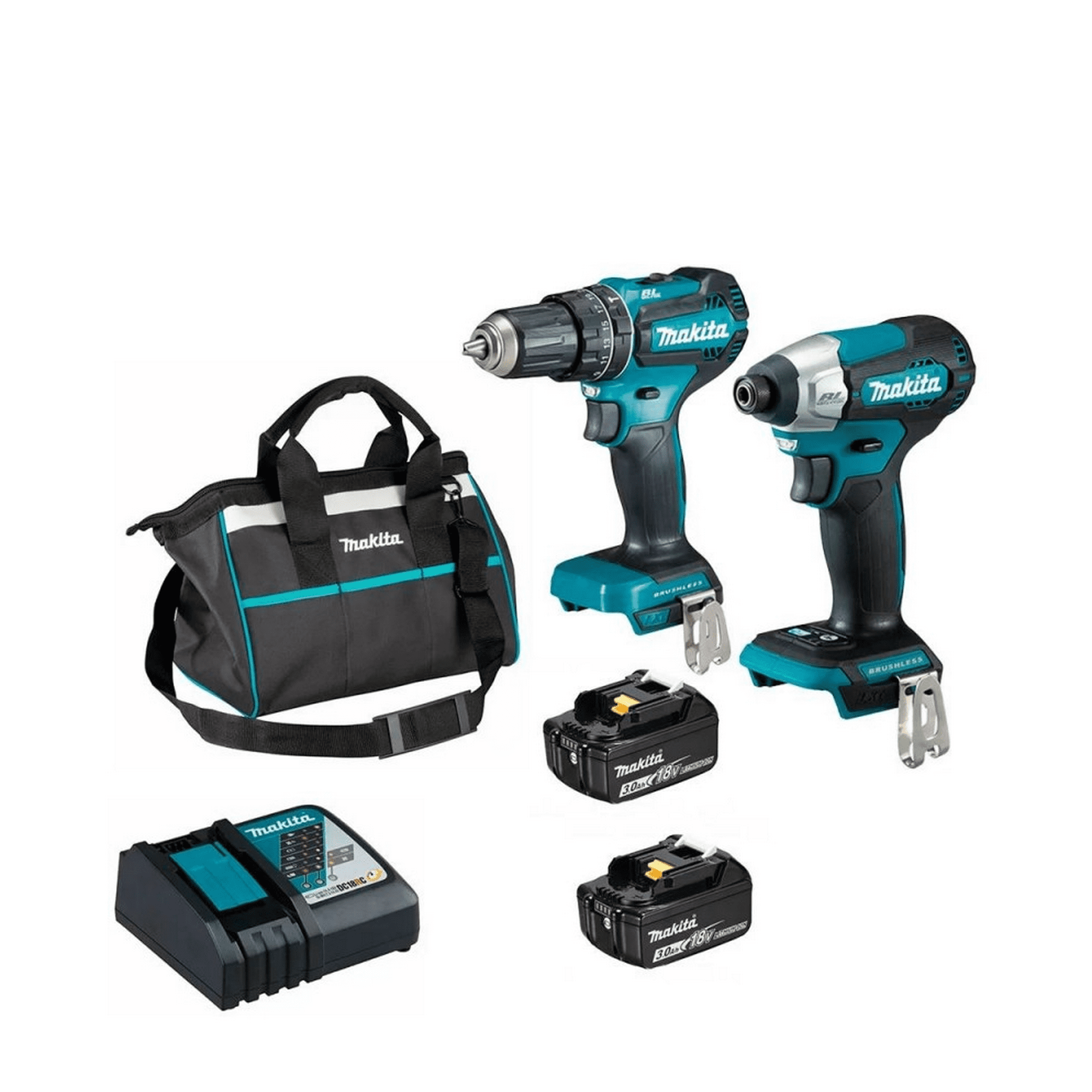 Kit Makita Taladro Perc Ator Dhp485 +atornillador Imp Dtd157