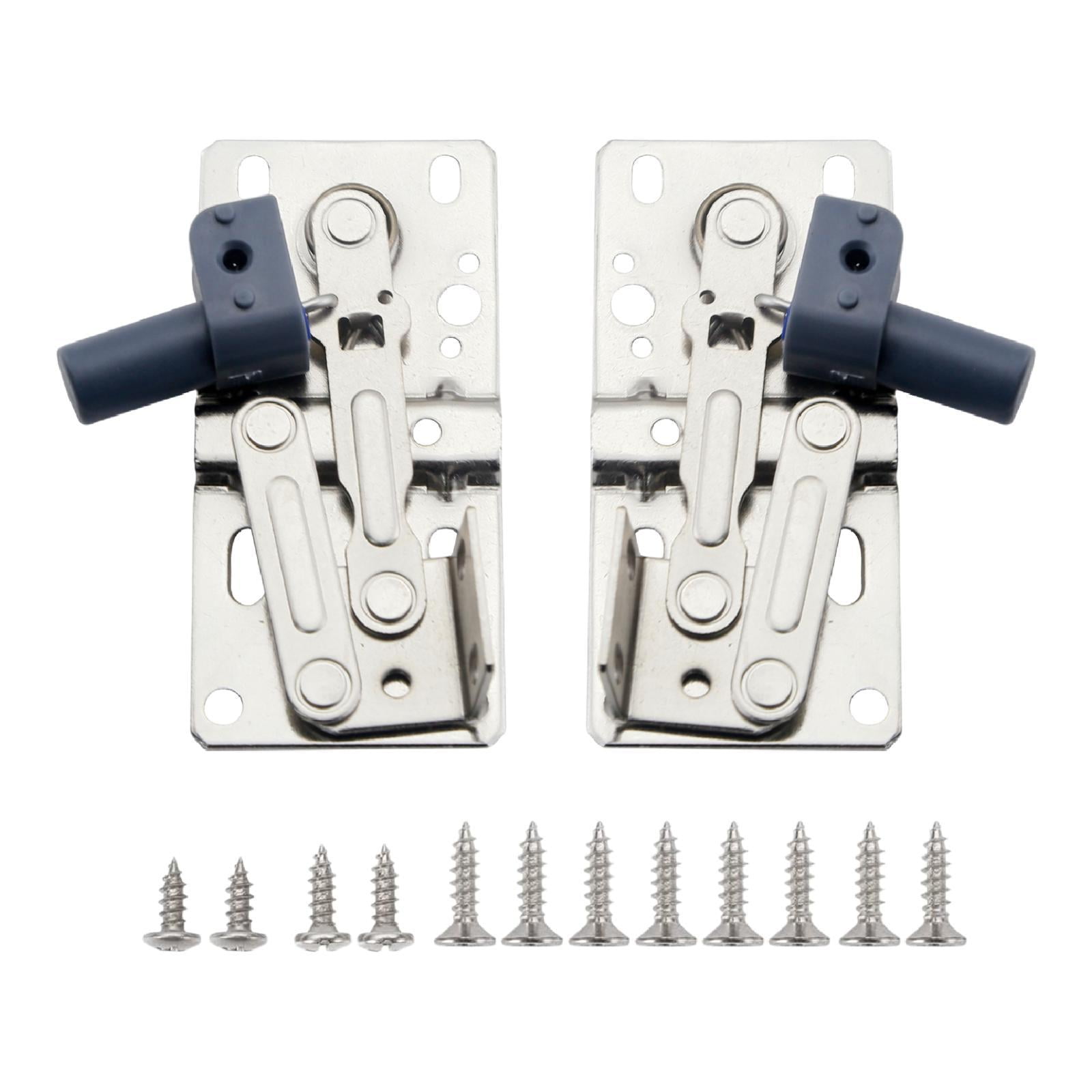 Magideal - 1 Par De Bisagras Abatibles Para Puerta De Gabinete, Bisagras De Repuesto De Para Fregadero De Cocina, Cajón Frontal, Puerta Abatible De Bañ Estilo B