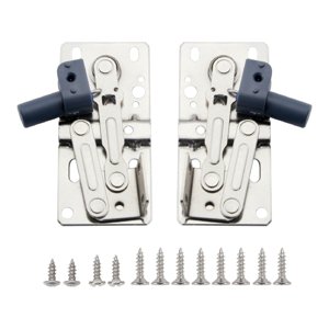 Magideal - 1 Par De Bisagras Abatibles Para Puerta De Gabinete, Bisagras De Repuesto De Para Fregadero De Cocina, Cajón Frontal, Puerta Abatible De Bañ Estilo B