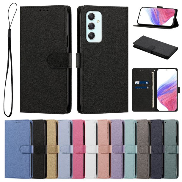 Cartera Funda para Samsung Galaxy A35 5G Carga Inalámbrica, Negro