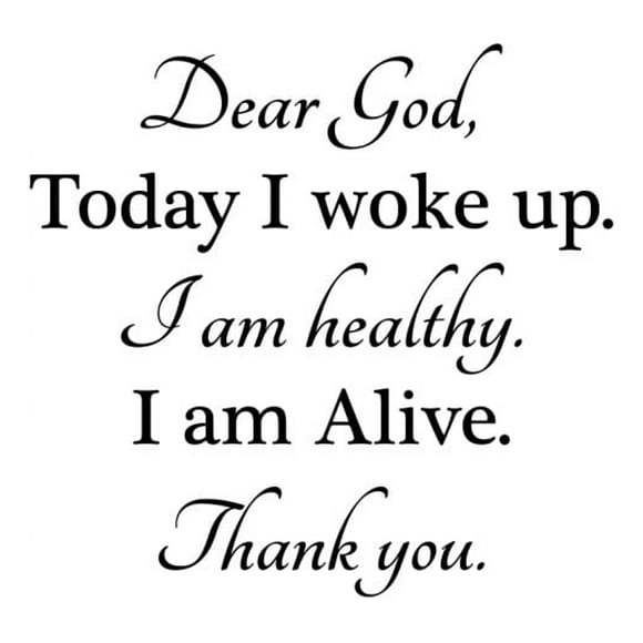 Decomural Dear God, Today I Woke Up Christianity WS-42974