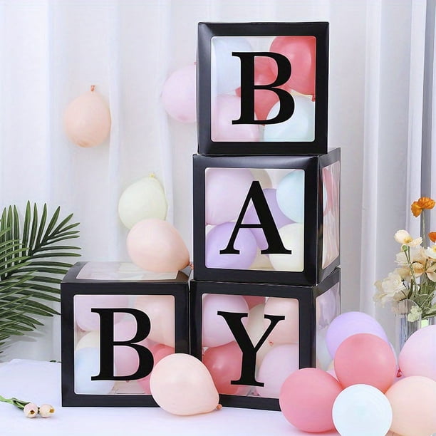 Set, Transparent Balloon Box, BABY Letter Party Decoration Supplies, Wedding Scene Layout Props (without Balloons), Birthday Balloons, Birthday Party Supplies, Party Decoration, Wedding Supplies, Wedd