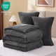 thumbnail image 5 of Juego de edredón ChixPace Fluffy Queen con 2 fundas de almohada, color gris, 5 of 8
