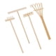 thumbnail image 3 of 4x Rake Garden Sand Mini Herramientas Portátiles Para Regalo De Cumpleaños De Escritorio De Jardín, 3 of 5