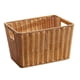 thumbnail image 3 of Cesta de almacenamiento decorativa, cesta tejida, cesta organizadora de artículos diversos, cesta de pan para oficina, cocina, encimera, hogar, baño, 32cmx24cmx20cm, 3 of 5