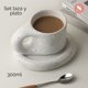 thumbnail image 3 of Set Taza y Plato Cerámica Rústico 300ml, 3 of 8