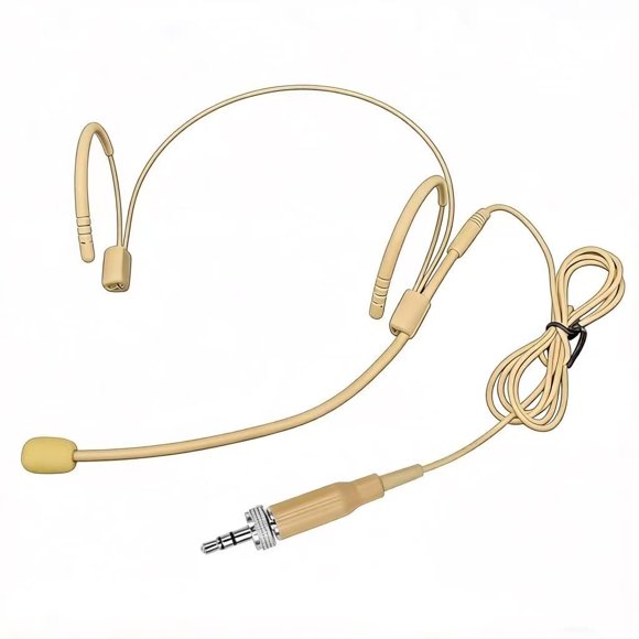 Auriculares LINHUIPAD con micrófono de gancho – Pack de 2, color beige
