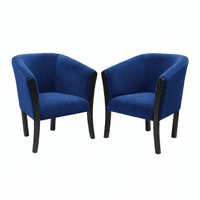 Muebles New - Sitiales Americano Azul Felpa