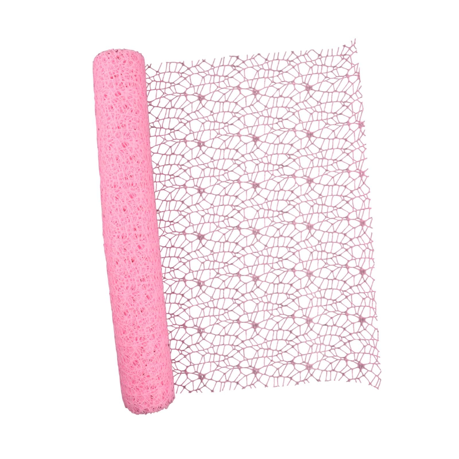 Bothyi - Adorno De Malla De Red Jacquard Con Diseño Floral Para Regalo De San Valentín, Cumpleaños, Color Rosa