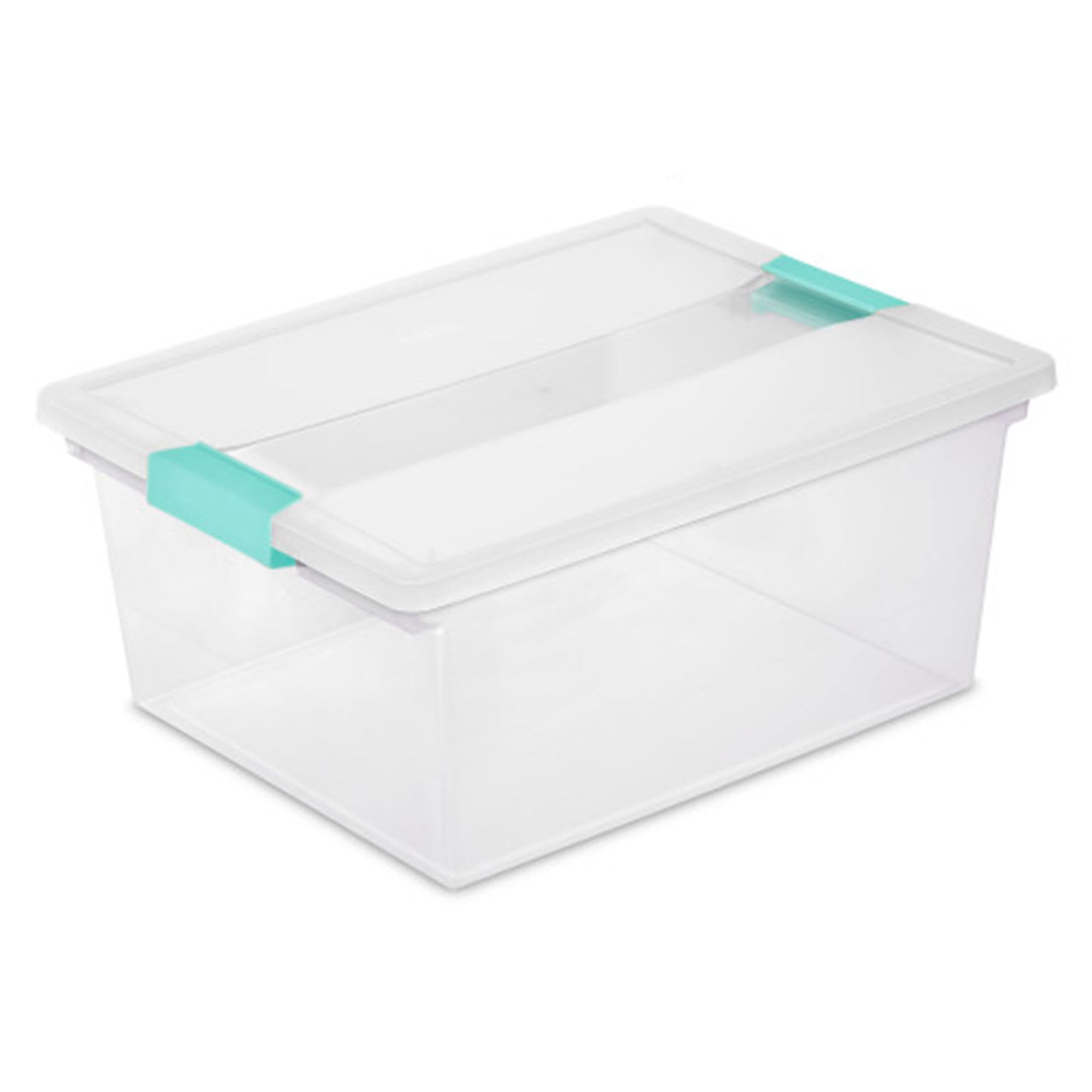 Contenedores De Almacenamiento Sterilite Clip Box, Paquete De 4 Unidades, Plástico Transparente