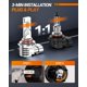 thumbnail image 5 of Luz antiniebla LED SEALIGHT H10 35000LM 6500K Blanca 9140/9145, 5 of 7