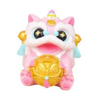 Bothyi - Colecciones De Figuras En Miniatura Decoración De Entrada Estatua De León Chino Pequeña Rosa