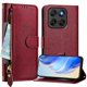 thumbnail image 3 of Funda Billetera Cremallera para Motorola Moto G67 con Porta Tarjetas, Soporte y Correa Rojo, 3 of 5