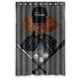 thumbnail image 1 of Cortina de ducha de béisbol, juego de cortina de baño con ganchos, tamaño 48 x 72 pulgadas, 1 of 3