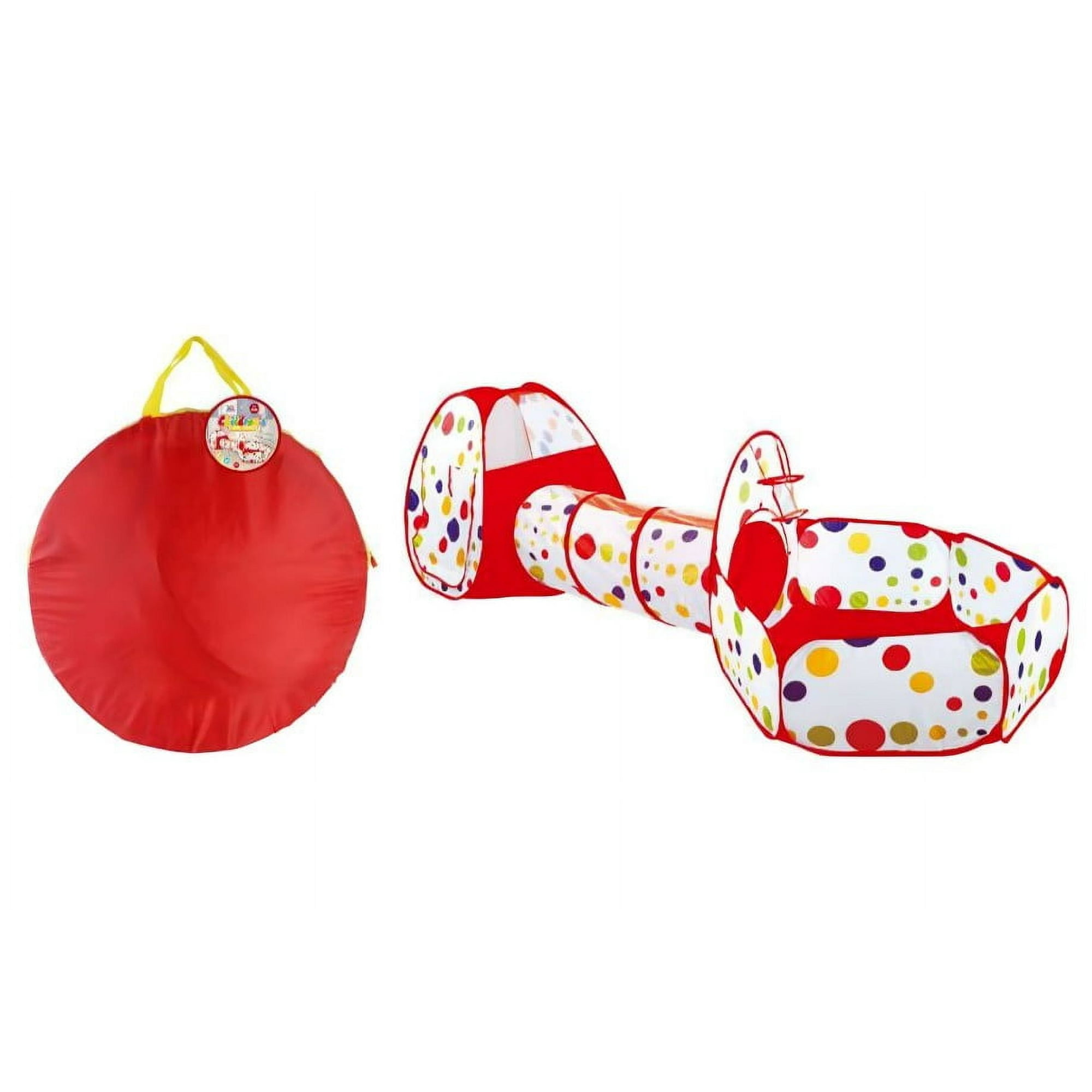 Genérico - Carpa Piscina Con Tunel Rojo