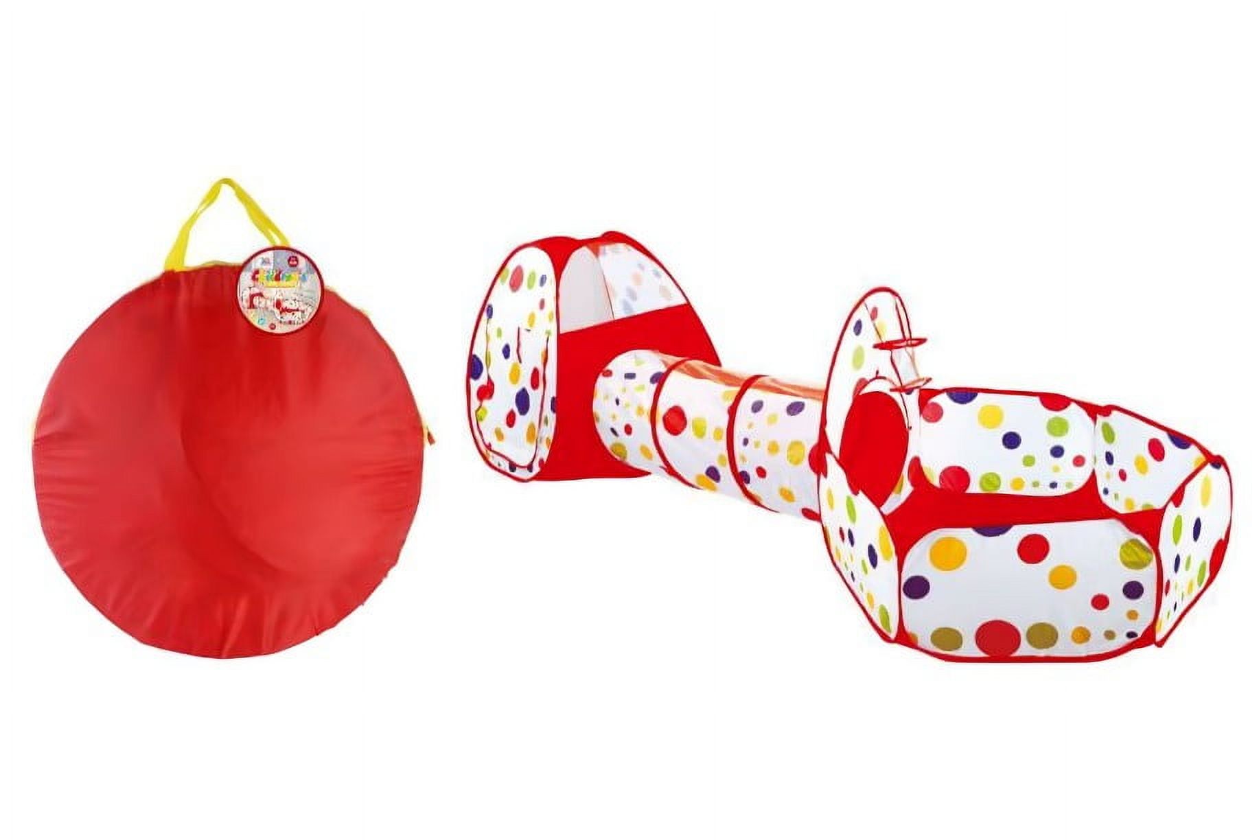 Genérico - Carpa Piscina Con Tunel Rojo