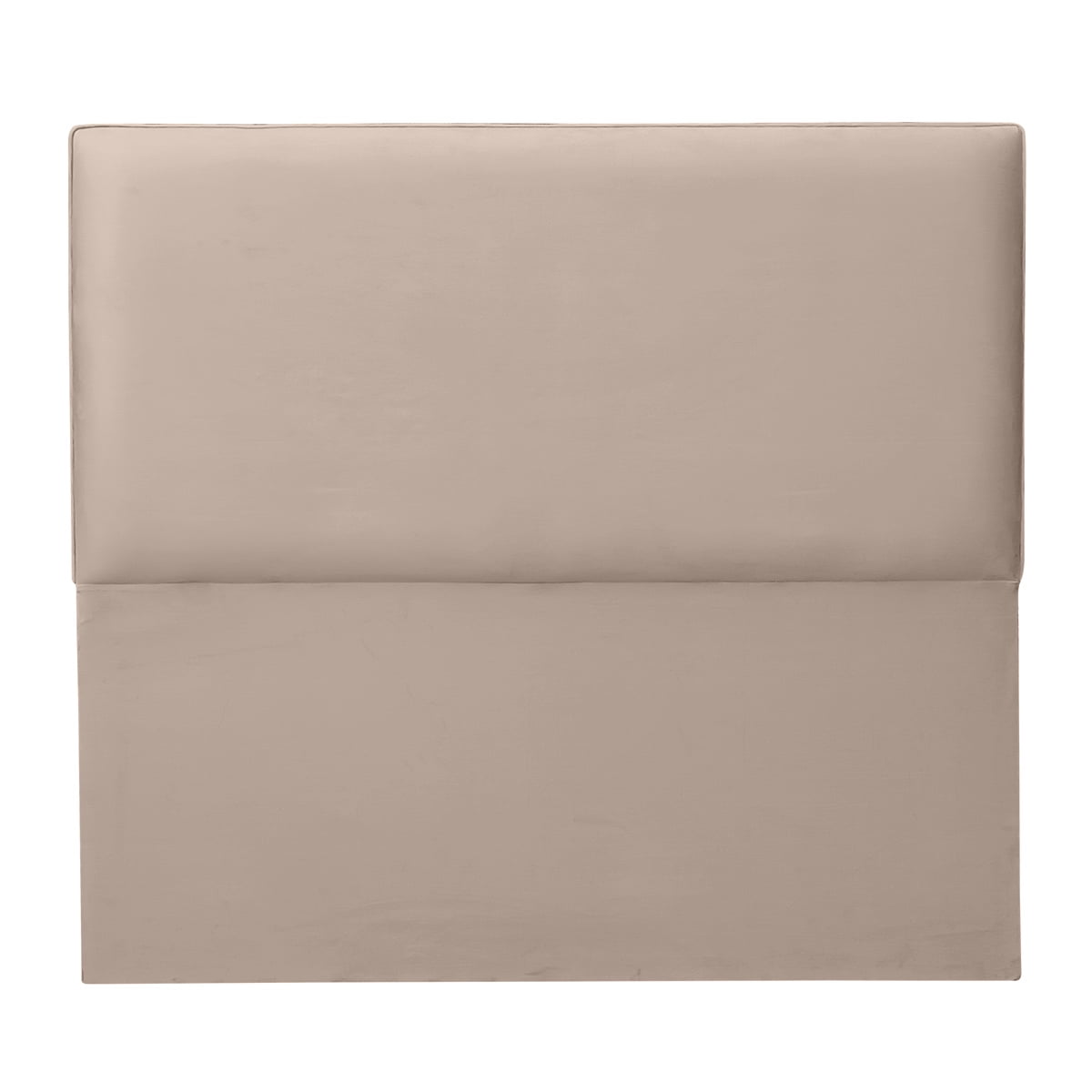 Espacio Hogar - Respaldo Flat 1 Plaza Felpa Beige