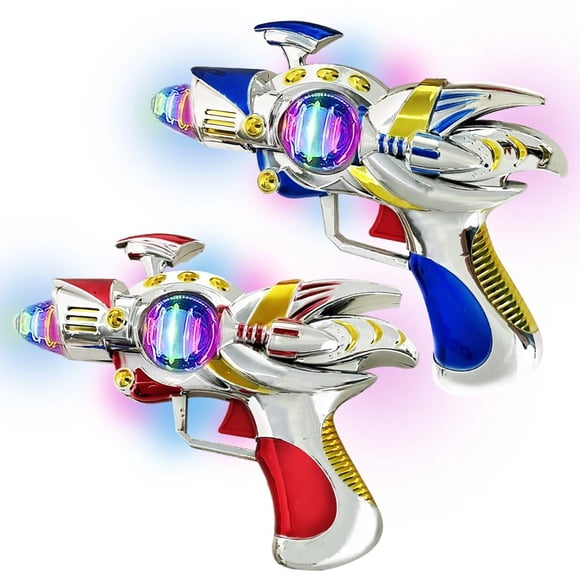 Set De Pistolas De Juguete Super Spinning Space (paquete De 2)
