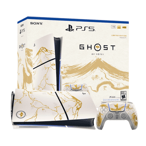 Consola Sony Ps5 Slim Ghost Of Yotei Bundle Gold Edición Disco