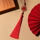 thumbnail image 1 of 1pc Chinese Knot Silk Tassel Pendant - Lucky Happy Symbol for Home Decor DIY Craft & Oriental Mystic New Year Decor, 1 of 5