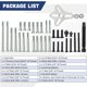thumbnail image 2 of Juego de tiradores Harmonic Balancer DASBET, 46 unidades, para coches, camionetas y SUV, 2 of 9