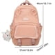 thumbnail image 4 of 1pc Girls Primary School Junior High School Students Schoolabg, Fashion Double Shoulder Bag, Large-capacity Multi-pocket Simple Solid Color Trendy Backpack, Cute Rabbit Ears Shape Backpack With Cute R, 4 of 5