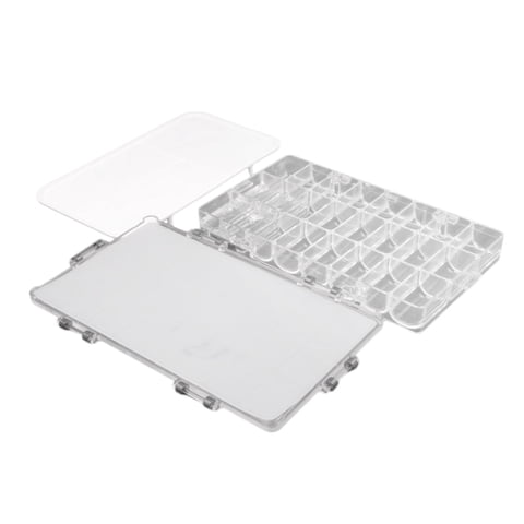 Magideal - Caja De De Pintura De Acuarela Vacía Hermética, Mantenga Su Pintura Húmeda Para Pintura Al Gouache Pantalla Conveniente Para , 24 Pozos