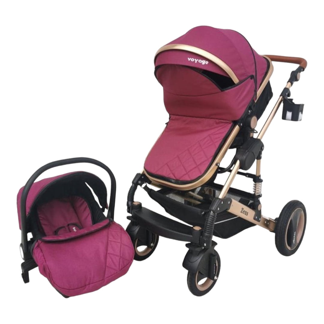 Voyage - Coche Zeus Con Silla De Auto 3en 1 Fucsia