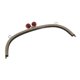 thumbnail image 5 of 24.5cm metal arco marco beso broche cerradura cabeza diy monedero bolso rojo, 5 of 5