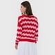 thumbnail image 3 of Cárdigan Mujer Rayas Rojo/Fucsia Corona, 3 of 5