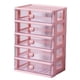 thumbnail image 5 of Organizador De Cajones De Escritorio Estuche Organizador De Cosméticos Para Tocador 5 Cajones Rosa, 5 of 5