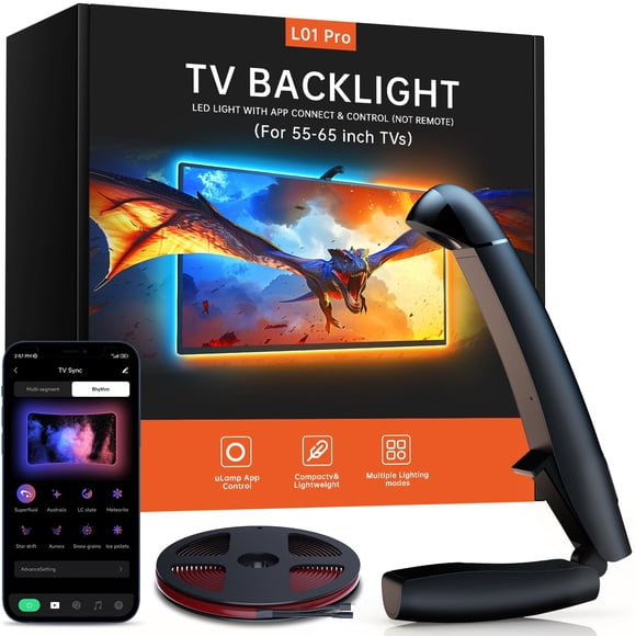 Retroiluminación LED de TV FFJ de 14.7 pies para pantalla de 55-65 pulgadas con sensor