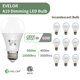 thumbnail image 3 of Bombilla LED evelor A19 9W 5000K regulable – Pack de 12, 3 of 6