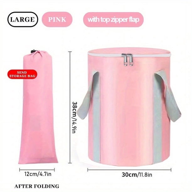 Relax and Refresh Anywhere with our Collapsible Foot Bath Basin - Portable, Washable, and Stylish! Perfect for Traveling, Camping, and Outdoor Activities. Available in Pink, Blue, and Grey. Best Gifts