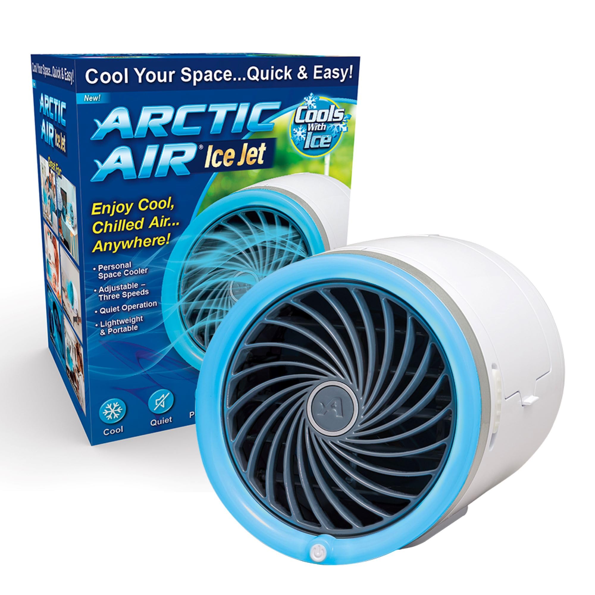Enfriador Personal Arctic Air Ice Jet Con Paquetes De Refrigeración