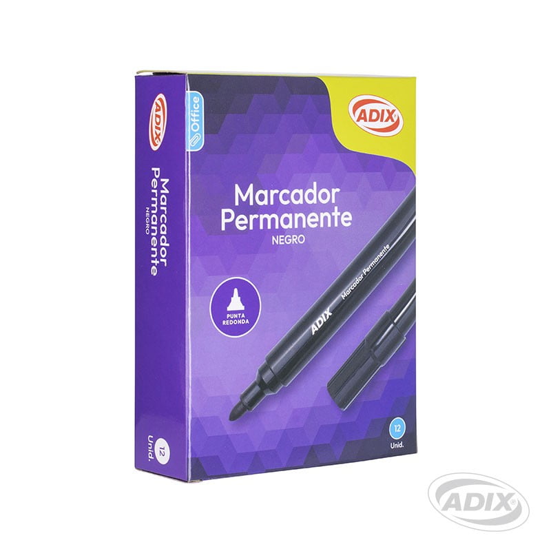 Marcador Permanente Negro (058) Adix