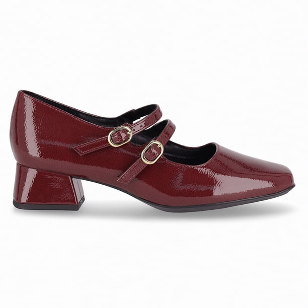 Zapato Mary Jane Mujer Burdeo/Charol Tati Piccadilly