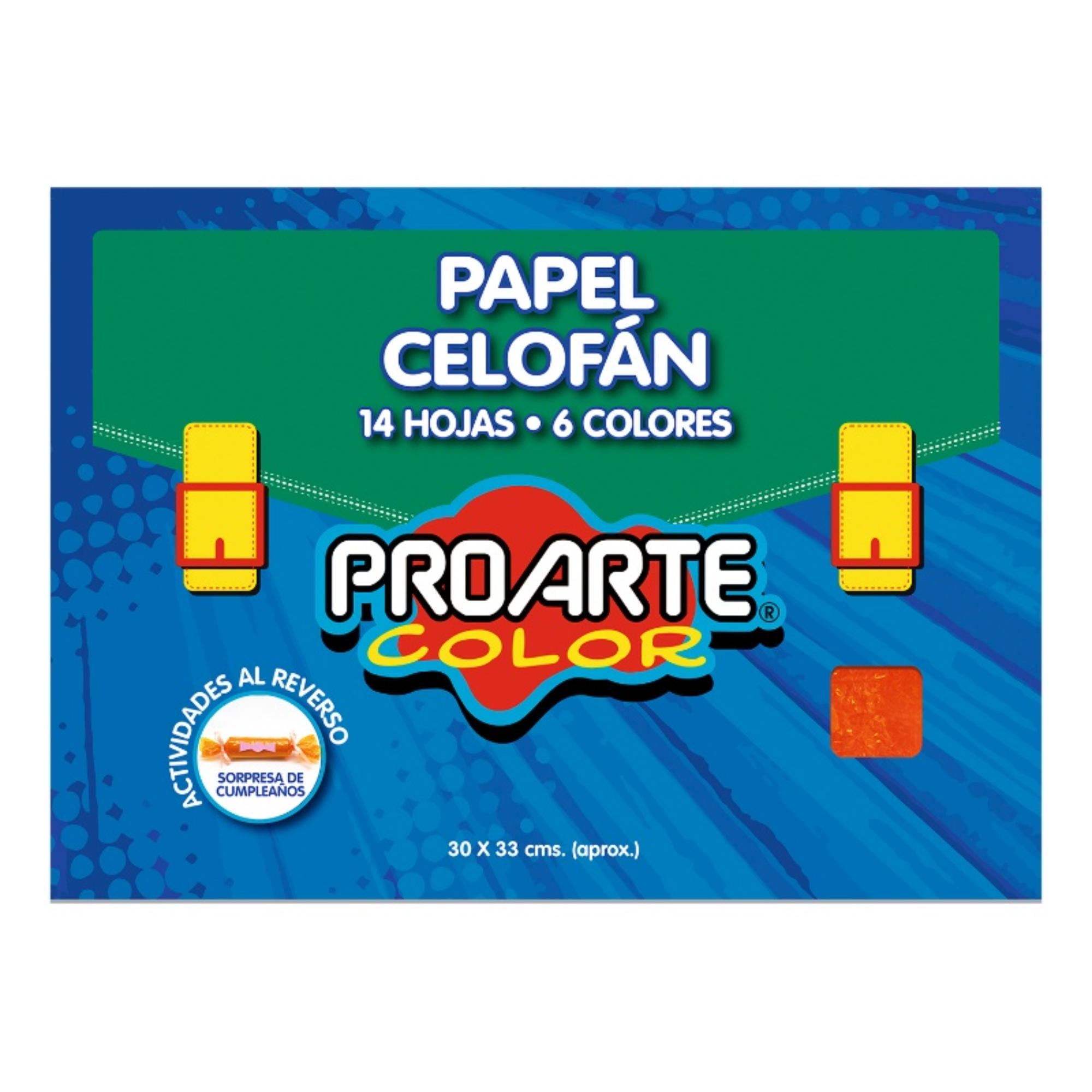 Estuche Papel Celofan Proarte