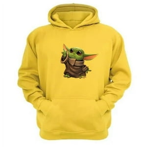 Genérico - Polerón Canguro Yoda Bebe Sw Amarillo Talla Xs Unisex