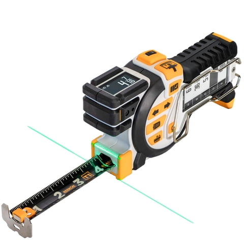 Cinta Métrica Digital Reekon T1 Tomahawk Con Láser Verde